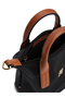 Women's Metallic TH Logo Detail Removable Long Strap Black Bag - 6
