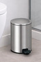 Cigo 3 Lt Bathroom Kitchen Office Steel Trash Can - Metallic - 4
