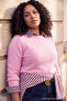 Wardrobe Essentials Light Pink Special Yarn Soft Feel Basic Knitwear Sweater Tbbaw27An00043 - 2