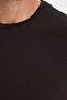 Men's Slim Fit Cotton Soft Texture Flexible Fabric Basic Brown Crew Neck T-Shirt - 7