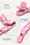 Zoo Baby Pacifier Band and Patterned Pacifier Strap Pink - 3