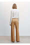 Women's Dark Camel Pants - 3