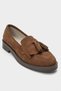 Milina Soil Suede Tasseled Genuine Leather Women's Loafer Shoes - 3