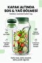2-Piece Salad Preparation Set - Leak-Proof Salad Container + 5-in-1 Multifunctional Vegetable Chopper - 5