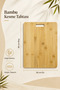 Bamty Home Natural Bamboo Cutting Board 46X36 cm – Large Kitchen Chopping and Presentation Board with Handles - 8