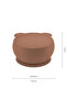 Silicone Bowl with Lid Woody Brown - 2