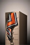 Women's Twill Silk Scarf Khaki Black - 6