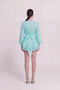 Lace Detailed Ruffled Olanna Dress Blue - 4