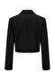 Siyah Düğmeli Kısa Blazer Ceket TWOAW27BC00015 - 15