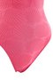 Pink Backless V-Neck Covered Regular Swimsuit Tbess25Ma00100 - 5