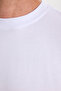 Men's Loose Fit Comfortable Cut 100% Cotton Short Sleeve White Crew Neck T-Shirt - 7