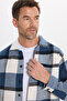 Men's Relax Fit Relaxed Fit Sports Collar Checked Flotale Pocket Winter Shirt - 5