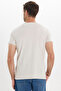 Men's slim fit cotton soft touch stretchy fabric basic beige crew neck t-shirt - 6