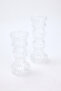 2-Piece Glass Candle Holder & Decorative Object Tphaw27Sm00001