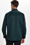 Men's regular fit comfortable cut long sleeve easy to iron gingham green shirt - 8