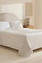 Calisse Laced Double Duvet Cover Set White - 3