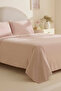Teora 100% Cotton Lace Double Duvet Cover Set Powder - 3