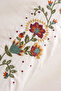 Dornel 100% Cotton Embroidered Double Duvet Cover Set White - 6