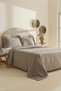 Hempton Double Bedspread Gray - 2