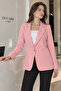 Women's Pink Single Button Jacket ARM-20K001020