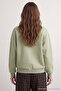 Mint Kalın İçi Polarlı Regular/Normal Kalıp Bisiklet Yaka Basic Örme Sweatshirt TWOAW24SW00101 - 4