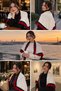 Knitted Rose Bouquet 100 cm 80 Pieces Rose Shawl Wearable Blanket Hand Knitted Lover's Flower Rose Motif - 3