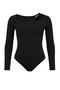 Siyah Vücuda Oturan Aksesuarlı Örme Çıtçıtlı Body TBBAW27CS00009