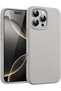 iPhone 14 Pro Case Velvet Launch Erasable Colorful Soft Silicone Cover Gray - 4