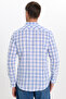 Men's Slim Fit Slim Fit 100% Cotton Linen Texture Checkered Shirt - 7