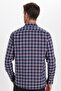 Men's Regular Fit Classic Cut Button Lapel Small Checkered Cotton Shirt - 8