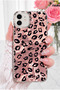 iPhone 11 Case Holographic Pink Leopard Pattern Shock Absorbing Camera Protected Silicone - 2