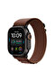 Watch Ultra 4 GPS + Cellular 49mm Siyah Titanyum Kasa ve Burgonya Alpine Loop - L