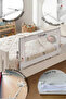 Littles 150*48 cm White Bed Barrier, Child Bed Guardrail - 2