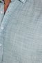 Men's Regular Fit Comfortable Cut 100% Cotton Linen Effect Plain Green Shirt with Folded Sleeves - 3