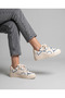 Women's Thick Comfortable Sole Lace-Up Casual Sports Shoes Sneaker Blue - 3