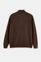 Wardrobe Essentials Kahverengi Yün İçerikli Regular Kesim Dik Yaka Triko Kazak TMNAW27KZ00031 - 3