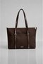 Women's Bitter Brown Lined Hand and Shoulder Bag - 5