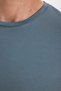 Men's Slim Fit Cotton Soft Texture Flexible Fabric Basic Light Petrol Crew Neck T-Shirt - 8
