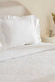 Branley Ruffled Single Bedspread Set White - 4