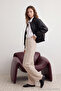 Taş Soft/Yumuşak Dokunuşlu Cepli Wideleg/Rahat Kesim Örme Eşofman Altı Pantolon TWOAW24EA00012 - 4