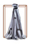Women's Luxury Medina Silk Shawl Gray-3 - 2