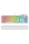 Hydra R6 Full Color RGB LED Gaming Pro Red Switch Mekanik Klavye - Beyaz - 3