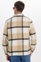 Men's Relax Fit Relaxed Fit Sports Collar Checked Flotale Pocket Winter Shirt - 7