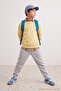 Gray Melange Plain/Basic Boys' Jogger Thick Non-Padded Knitted Sweatpants Tkdaw27Ea00010