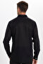 Men's Slim Fit Long Sleeve Linen Premium Series Button-Down Collar Sporty Black Shirt - 8