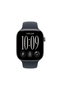 Watch Series 12 GPS 46mm Uzay Grisi Alüminyum Kasa ve Lacivert Spor Kordon - M/L - 2