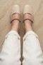 Women's Ballerinas Beige Stone Stylish Home Business Office Casual Shoes - 3