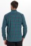 Men's Regular Fit Classic Cut Button Lapel Small Checkered Cotton Shirt - 9