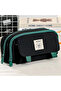 Multi-Section, Large Capacity Canvas Pencil Case for Primary and Secondary School Students