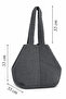 Women's Smoked Hand-Knitted Large Size Daily Shoulder and Shoulder Bag - 2